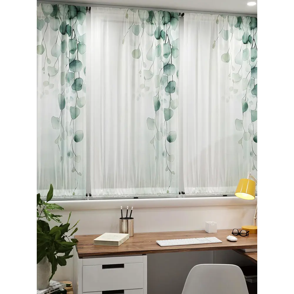 Фото 7 Тюль At home Базовая коллекция AT764192 на шторной ленте 140x100 см цвет белый Фото 7 Тюль At home Базовая коллекция AT764192 на шторной ленте 140x100 см цвет белый