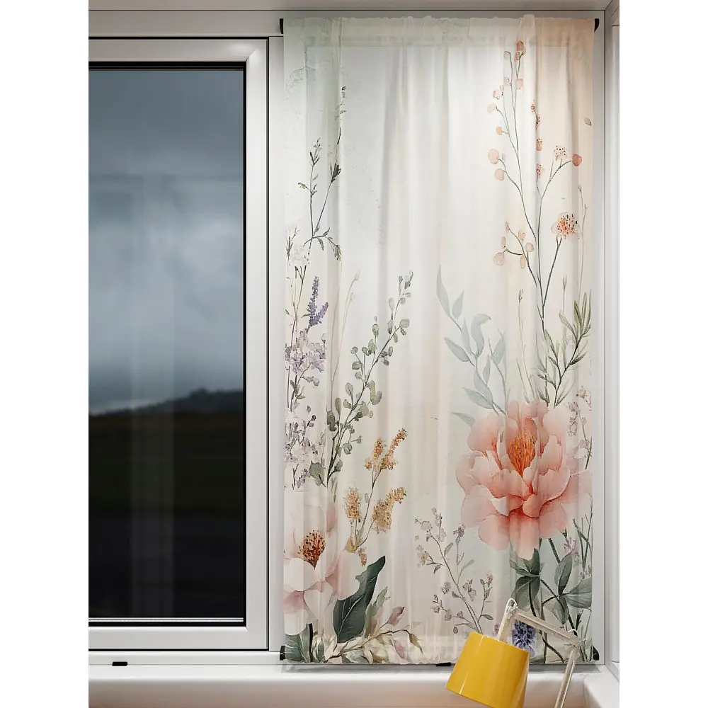 Фото 5 Тюль At home Базовая коллекция AT764184 на шторной ленте 140x100 см цвет белый Фото 5 Тюль At home Базовая коллекция AT764184 на шторной ленте 140x100 см цвет белый