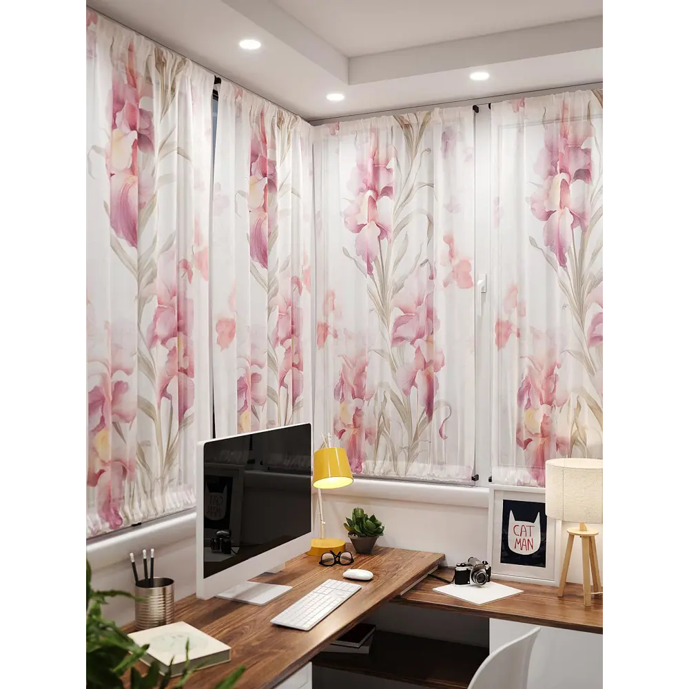 Фото 4 Тюль At home Базовая коллекция AT764180 на шторной ленте 140x100 см цвет бежевый Фото 4 Тюль At home Базовая коллекция AT764180 на шторной ленте 140x100 см цвет бежевый