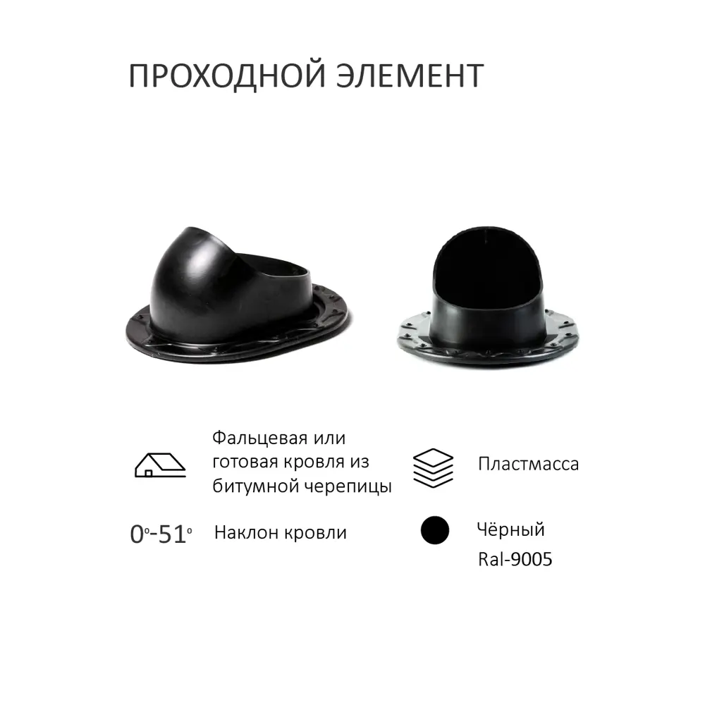 Фото 3 Комплект кровельной вентиляции Polivent (Турбодефлектор ⌀160мм/Вентиляционный выход ⌀110/160мм 700мм) для скатной кровли RAL 9005 чёрный Фото 3 Комплект кровельной вентиляции Polivent (Турбодефлектор ⌀160мм/Вентиляционный выход ⌀110/160мм 700мм) для скатной кровли RAL 9005 чёрный