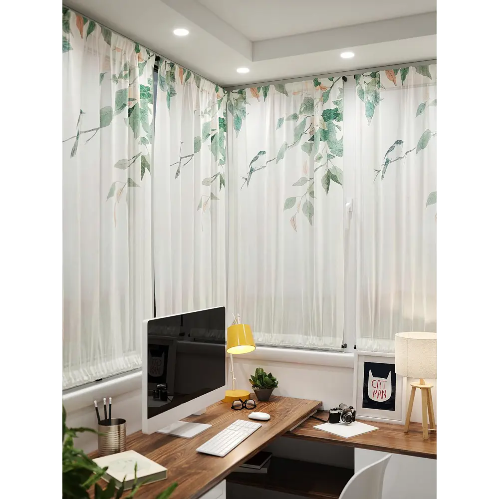 Фото 4 Тюль At home Базовая коллекция AT764171 на шторной ленте 140x100 см цвет бежевый Фото 4 Тюль At home Базовая коллекция AT764171 на шторной ленте 140x100 см цвет бежевый