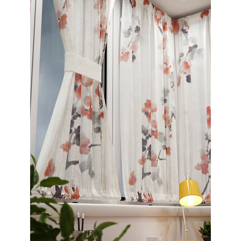 Фото 6 Тюль At home Базовая коллекция AT764170 на шторной ленте 140x100 см цвет бежевый Фото 6 Тюль At home Базовая коллекция AT764170 на шторной ленте 140x100 см цвет бежевый