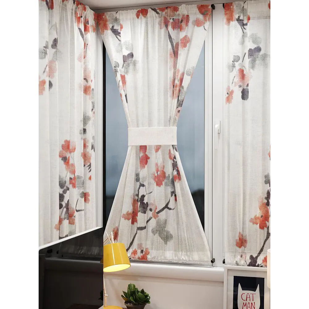 Фото 9 Тюль At home Базовая коллекция AT764170 на шторной ленте 140x100 см цвет бежевый Фото 9 Тюль At home Базовая коллекция AT764170 на шторной ленте 140x100 см цвет бежевый