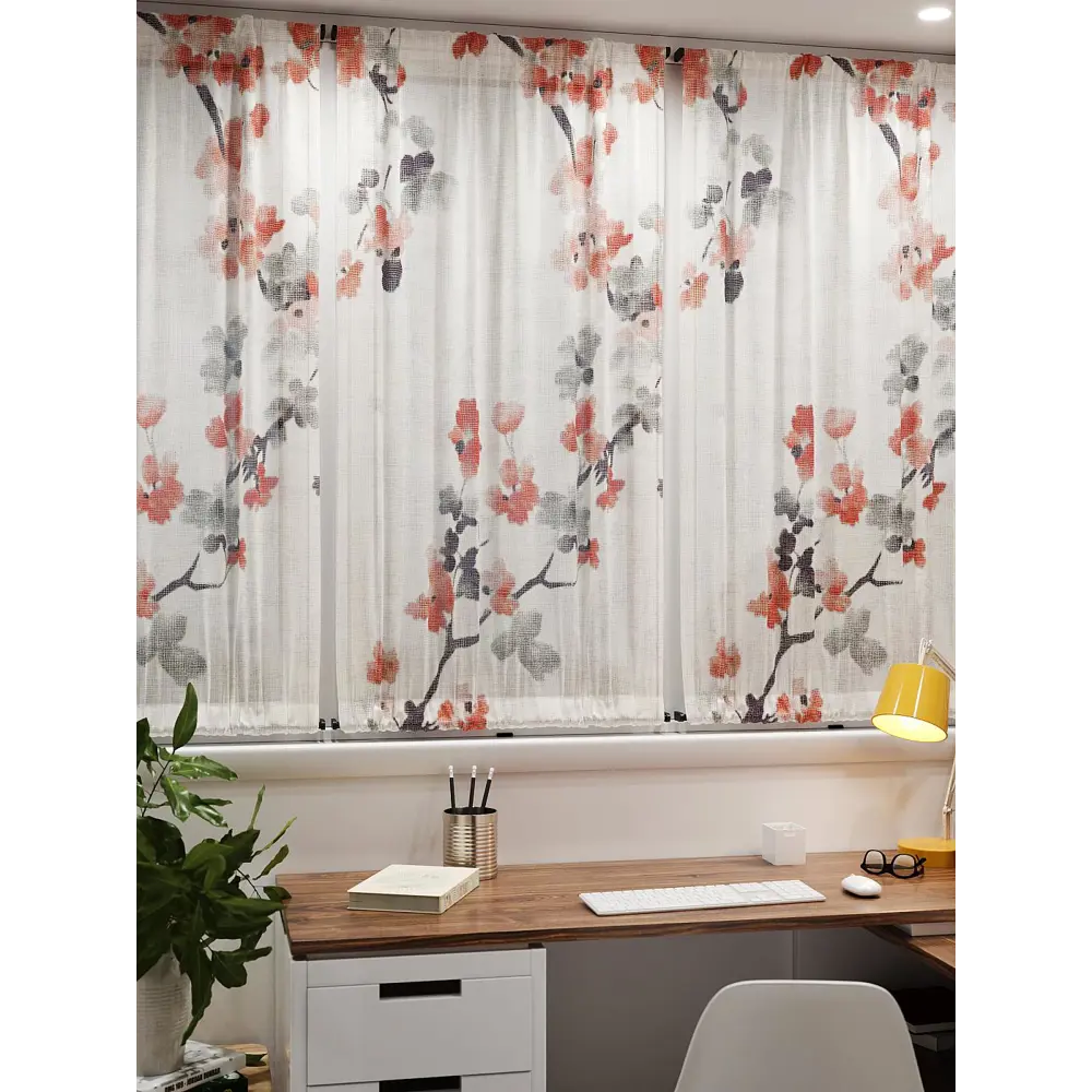 Фото 7 Тюль At home Базовая коллекция AT764170 на шторной ленте 140x100 см цвет бежевый Фото 7 Тюль At home Базовая коллекция AT764170 на шторной ленте 140x100 см цвет бежевый