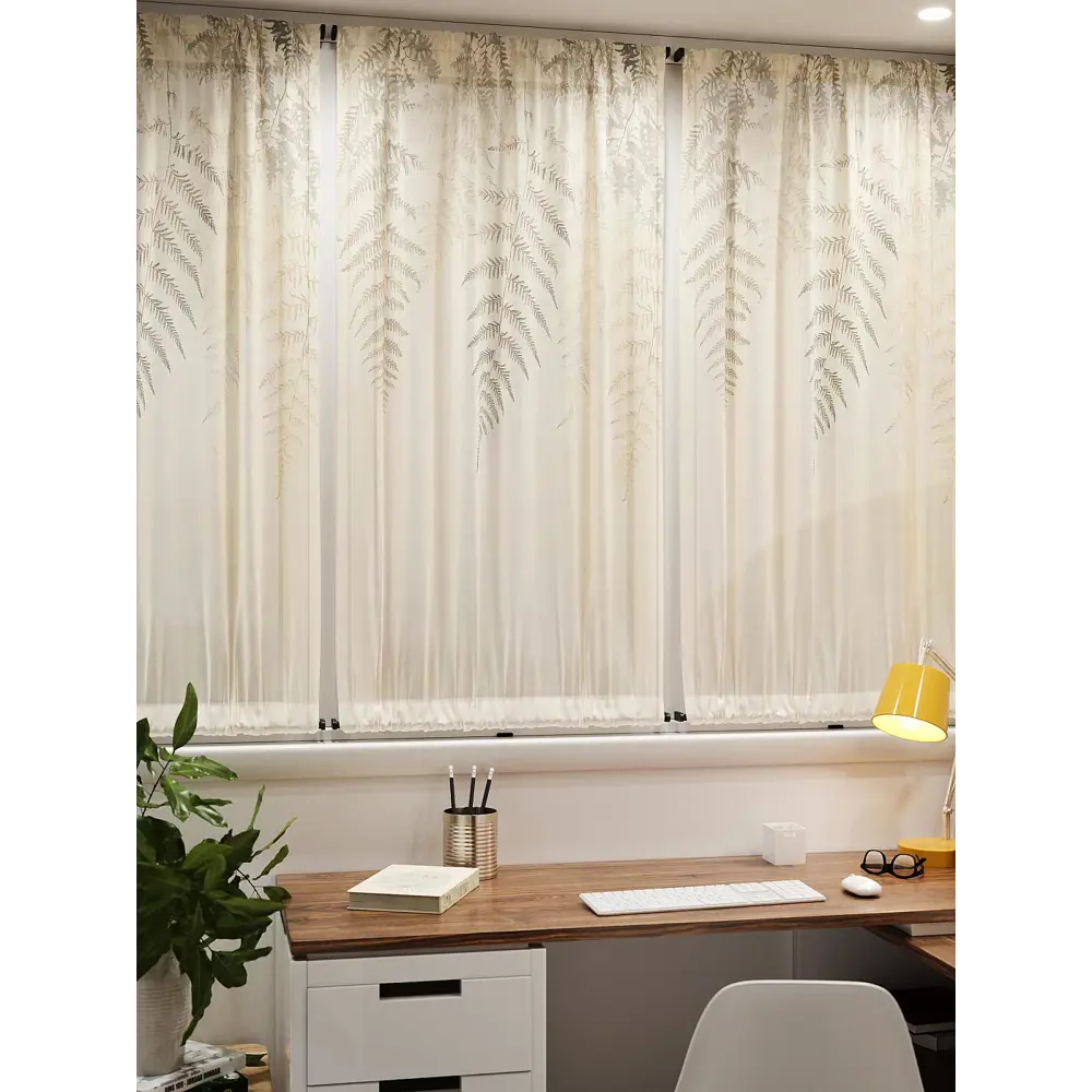 Фото 7 Тюль At home Базовая коллекция AT764167 на шторной ленте 140x100 см цвет бежевый Фото 7 Тюль At home Базовая коллекция AT764167 на шторной ленте 140x100 см цвет бежевый