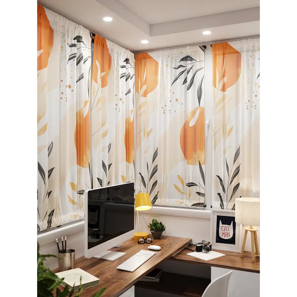 Фото 4 Тюль At home Базовая коллекция AT764162 на шторной ленте 140x100 см цвет бежевый Фото 4 Тюль At home Базовая коллекция AT764162 на шторной ленте 140x100 см цвет бежевый