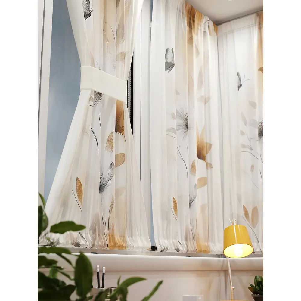 Фото 6 Тюль At home Базовая коллекция AT764156 на шторной ленте 140x100 см цвет бежевый Фото 6 Тюль At home Базовая коллекция AT764156 на шторной ленте 140x100 см цвет бежевый