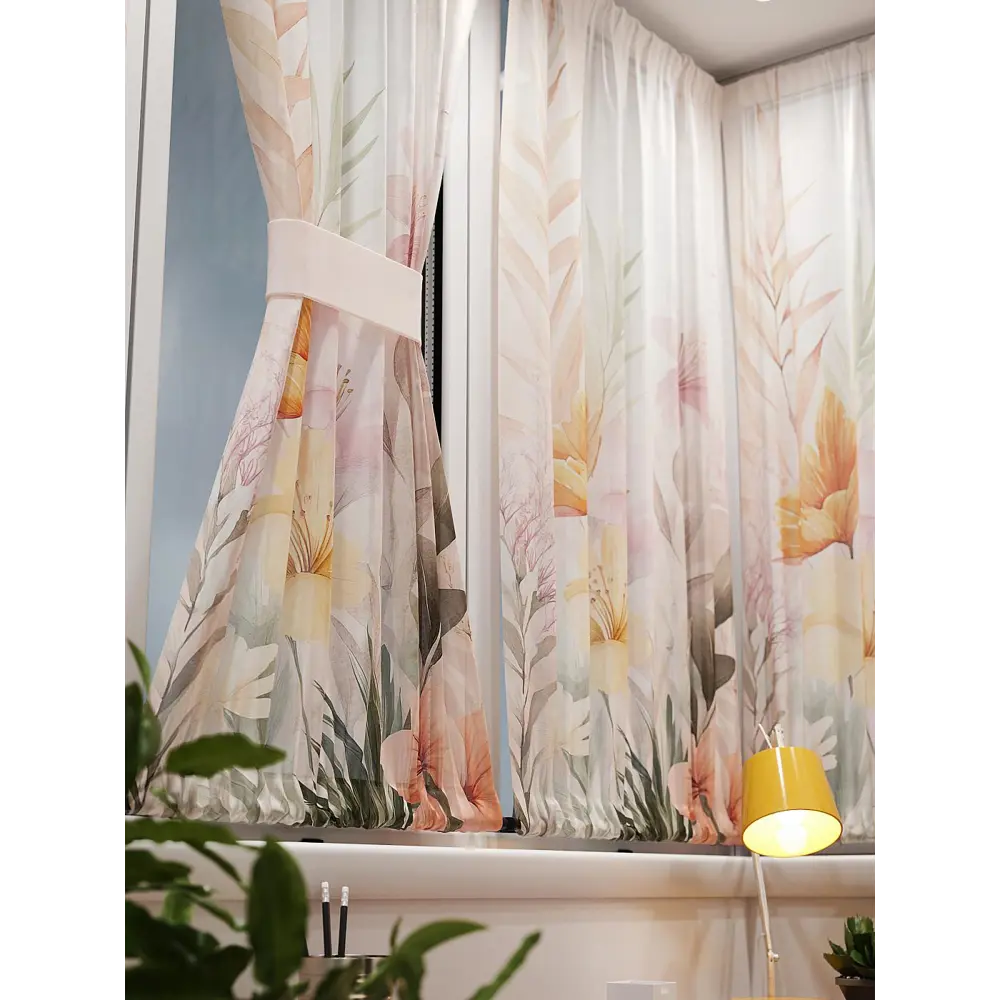 Фото 6 Тюль At home Базовая коллекция AT764152 на шторной ленте 140x100 см цвет бежевый Фото 6 Тюль At home Базовая коллекция AT764152 на шторной ленте 140x100 см цвет бежевый