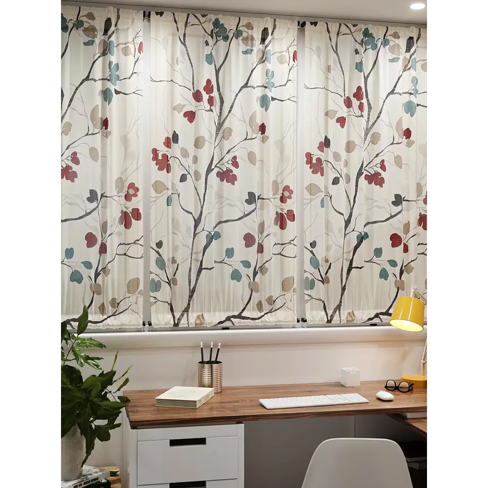 Фото 7 Тюль At home Базовая коллекция AT764140 на шторной ленте 140x100 см цвет бежевый Фото 7 Тюль At home Базовая коллекция AT764140 на шторной ленте 140x100 см цвет бежевый