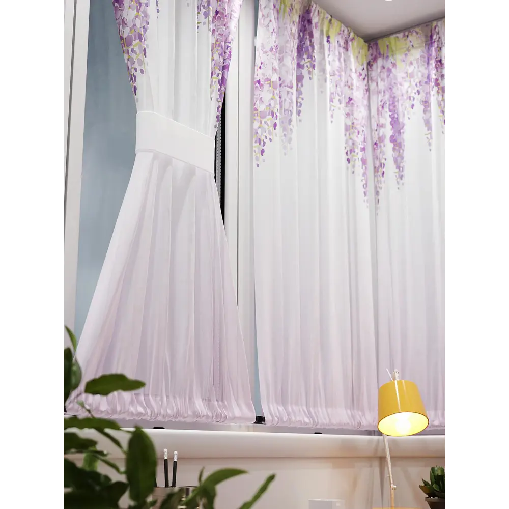 Фото 6 Тюль At home Базовая коллекция AT764118 на шторной ленте 140x100 см цвет белый Фото 6 Тюль At home Базовая коллекция AT764118 на шторной ленте 140x100 см цвет белый