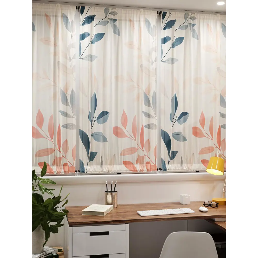 Фото 7 Тюль At home Базовая коллекция AT764112 на шторной ленте 140x100 см цвет бежевый Фото 7 Тюль At home Базовая коллекция AT764112 на шторной ленте 140x100 см цвет бежевый