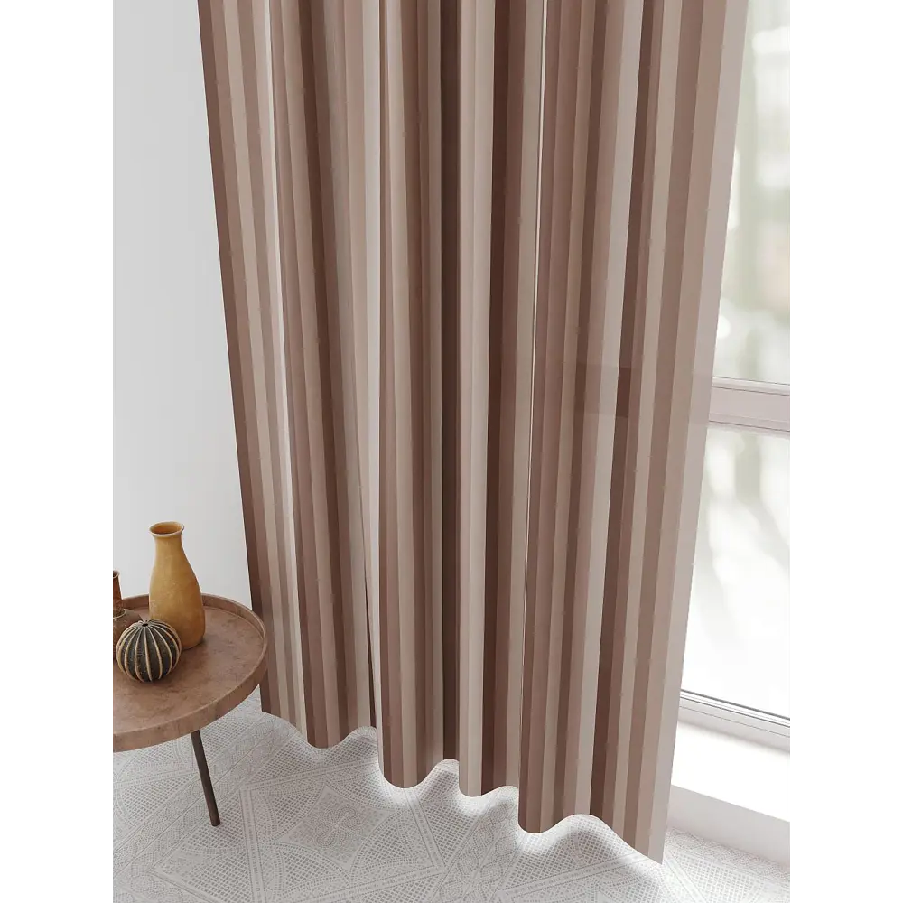 Фото 3 Комплект штор At home Базовая коллекция AT944322 на шторной ленте 230x150 см цвет бежевый Фото 3 Комплект штор At home Базовая коллекция AT944322 на шторной ленте 230x150 см цвет бежевый