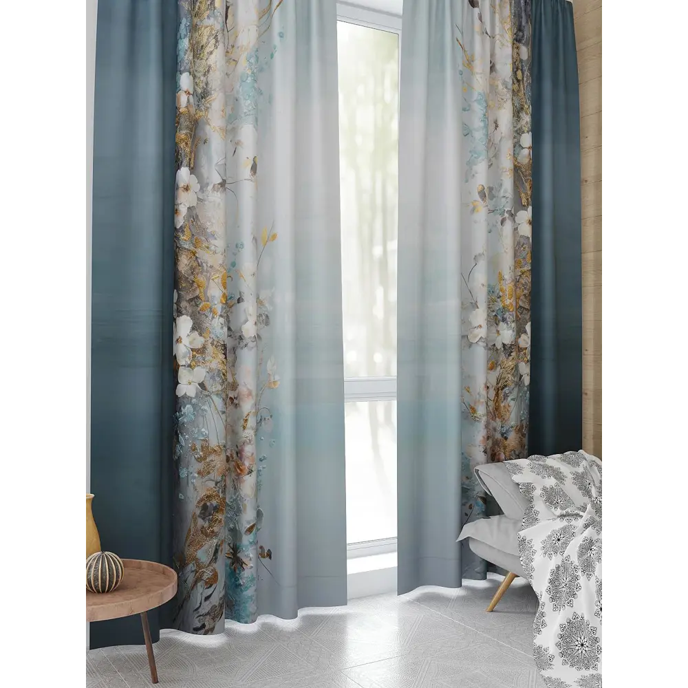 Фото 4 Комплект штор At home Базовая коллекция AT944314 на шторной ленте 230x150 см цвет бежевый Фото 4 Комплект штор At home Базовая коллекция AT944314 на шторной ленте 230x150 см цвет бежевый