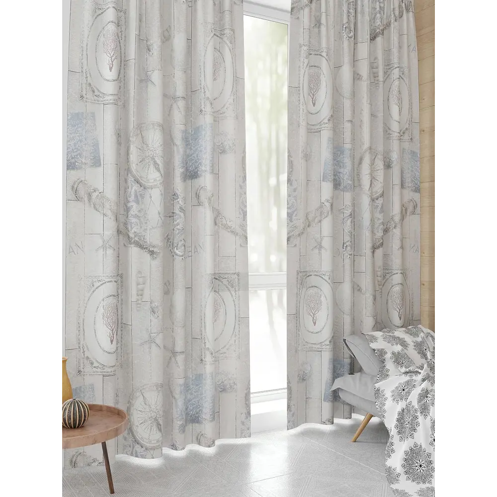 Фото 4 Комплект штор At home Базовая коллекция AT944243 на шторной ленте 230x150 см цвет серый Фото 4 Комплект штор At home Базовая коллекция AT944243 на шторной ленте 230x150 см цвет серый