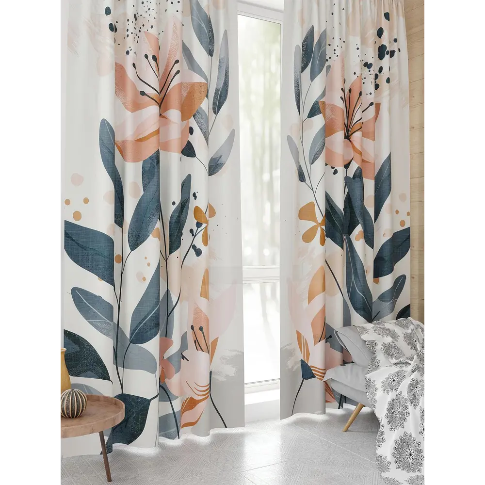 Фото 4 Комплект штор At home Базовая коллекция AT944181 на шторной ленте 230x150 см цвет бежевый Фото 4 Комплект штор At home Базовая коллекция AT944181 на шторной ленте 230x150 см цвет бежевый