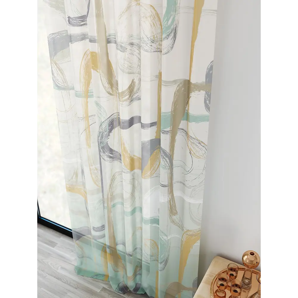 Фото 4 Тюль At home Базовая коллекция AT598062 на шторной ленте 280x150 см цвет бежевый Фото 4 Тюль At home Базовая коллекция AT598062 на шторной ленте 280x150 см цвет бежевый