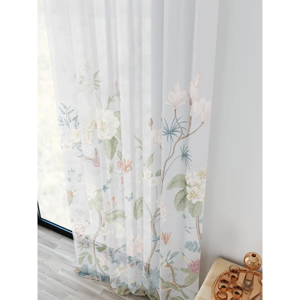 Фото 4 Тюль At home Базовая коллекция AT598067 на шторной ленте 280x150 см цвет белый Фото 4 Тюль At home Базовая коллекция AT598067 на шторной ленте 280x150 см цвет белый