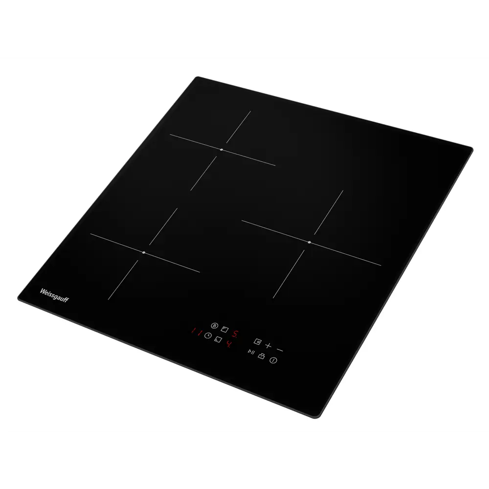 Фото 3 Индукционная варочная панель Weissgauff HI 430 BM 45 см 3 конфорки цвет черный