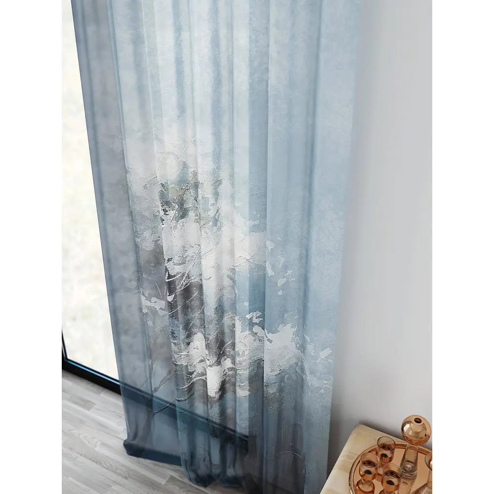 Фото 4 Тюль At home Базовая коллекция AT598111 на шторной ленте 280x150 см цвет белый