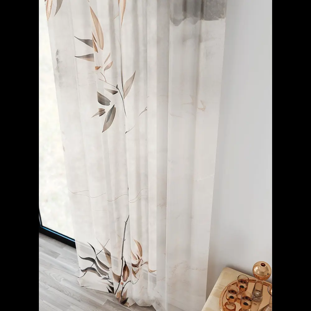 Фото 4 Тюль At home Базовая коллекция AT598113 на шторной ленте 280x150 см цвет бежевый Фото 4 Тюль At home Базовая коллекция AT598113 на шторной ленте 280x150 см цвет бежевый