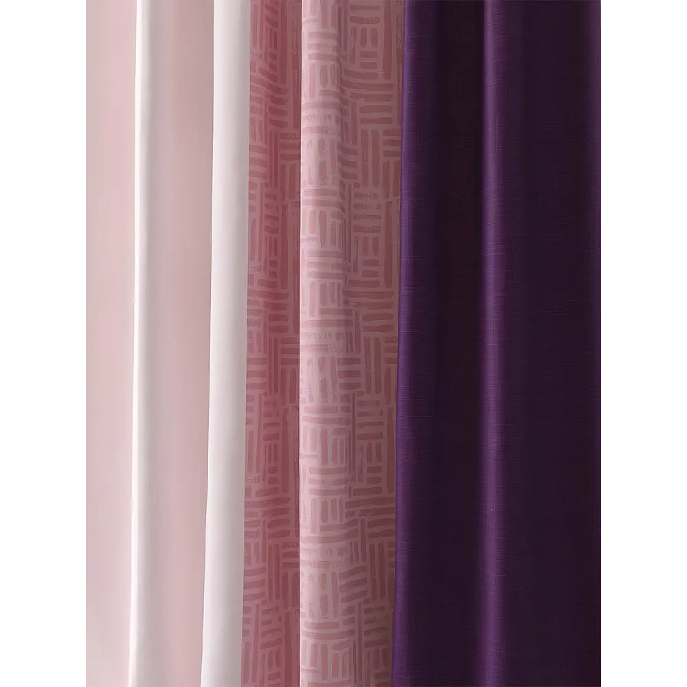 Фото 2 Комплект штор At home Базовая коллекция AT901324 на шторной ленте 250x150 см цвет розовый Фото 2 Комплект штор At home Базовая коллекция AT901324 на шторной ленте 250x150 см цвет розовый