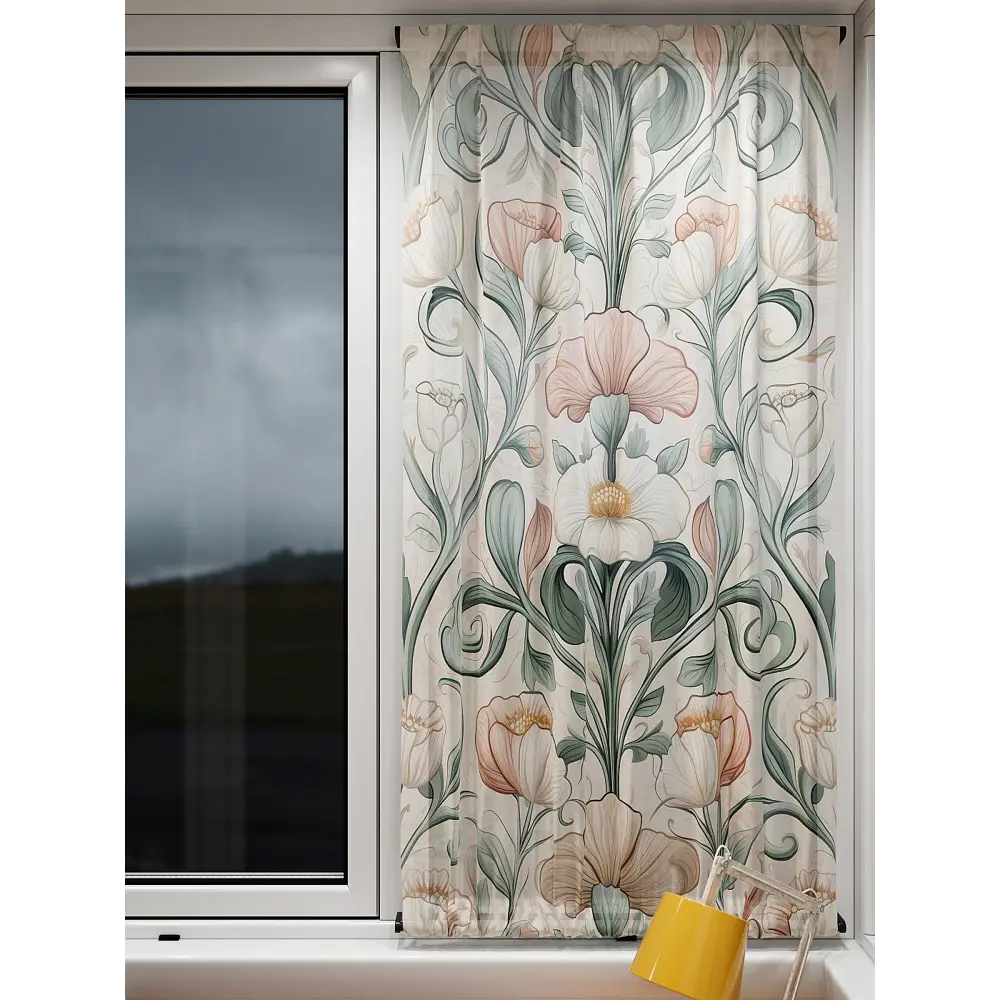 Фото 5 Тюль At home Базовая коллекция AT764096 на шторной ленте 140x100 см цвет бежевый Фото 5 Тюль At home Базовая коллекция AT764096 на шторной ленте 140x100 см цвет бежевый