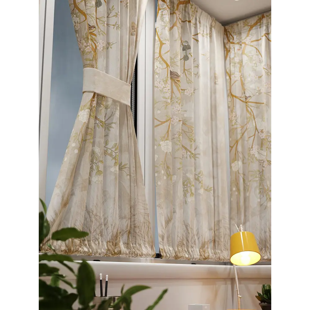 Фото 6 Тюль At home Базовая коллекция AT764074 на шторной ленте 140x100 см цвет бежевый Фото 6 Тюль At home Базовая коллекция AT764074 на шторной ленте 140x100 см цвет бежевый