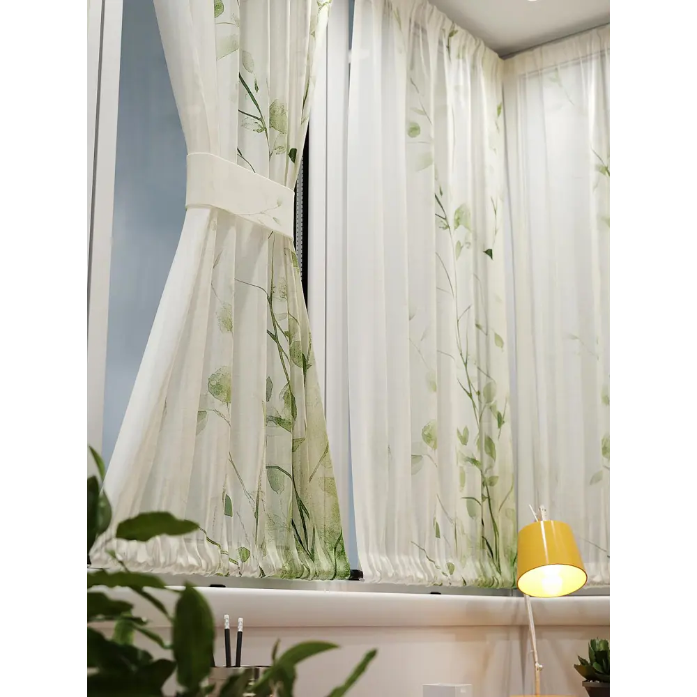 Фото 6 Тюль At home Базовая коллекция AT764006 на шторной ленте 140x100 см цвет бежевый Фото 6 Тюль At home Базовая коллекция AT764006 на шторной ленте 140x100 см цвет бежевый