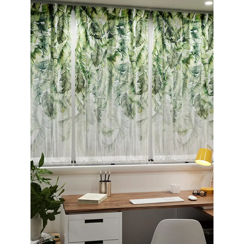 Фото 7 Тюль At home Базовая коллекция AT764019 на шторной ленте 140x100 см цвет бежевый Фото 7 Тюль At home Базовая коллекция AT764019 на шторной ленте 140x100 см цвет бежевый