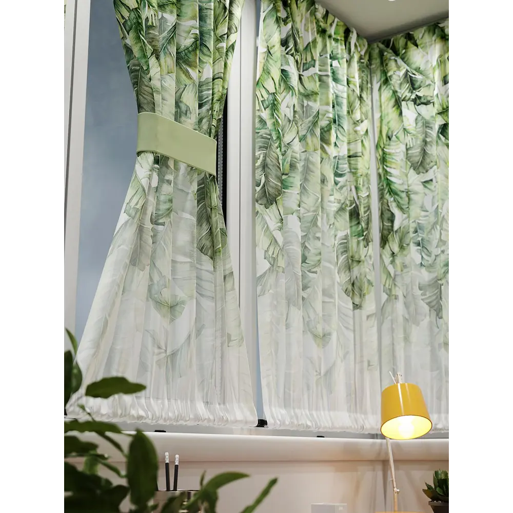 Фото 6 Тюль At home Базовая коллекция AT764019 на шторной ленте 140x100 см цвет бежевый Фото 6 Тюль At home Базовая коллекция AT764019 на шторной ленте 140x100 см цвет бежевый
