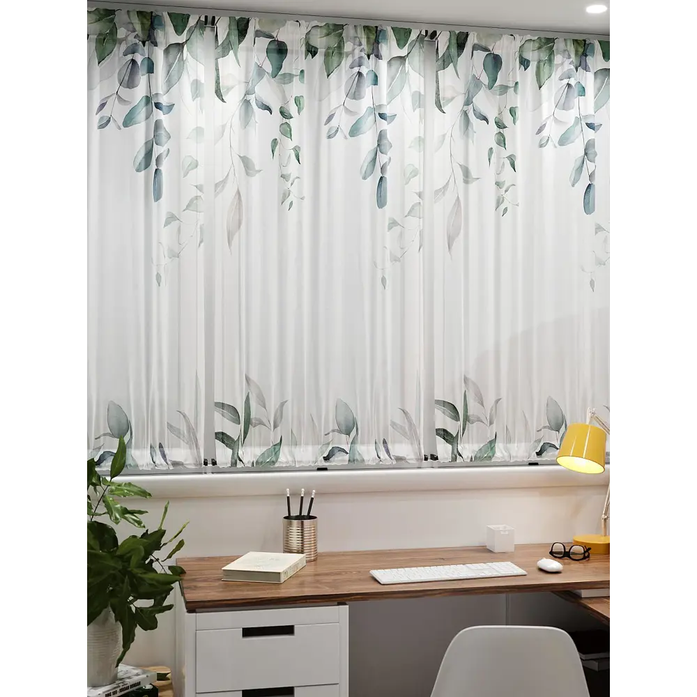 Фото 7 Тюль At home Базовая коллекция AT764024 на шторной ленте 140x100 см цвет бежевый Фото 7 Тюль At home Базовая коллекция AT764024 на шторной ленте 140x100 см цвет бежевый
