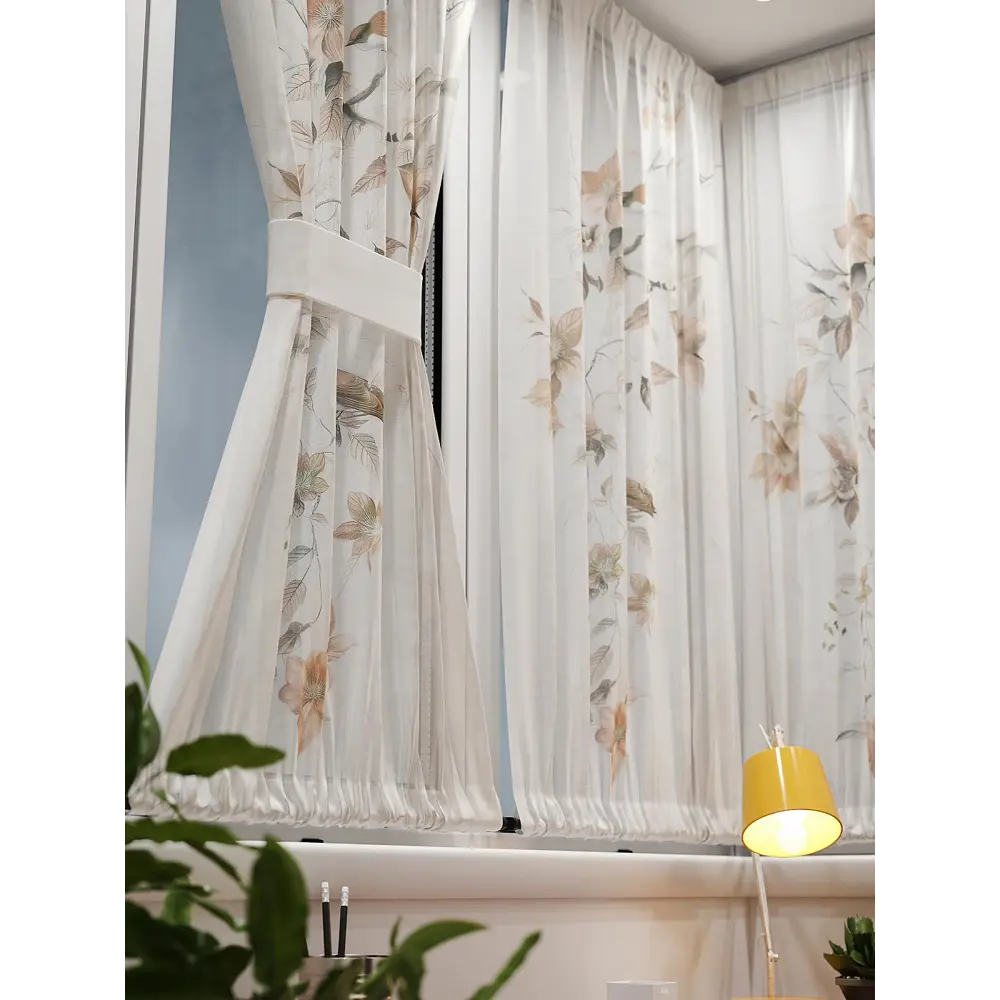 Фото 6 Тюль At home Базовая коллекция AT764031 на шторной ленте 140x100 см цвет бежевый Фото 6 Тюль At home Базовая коллекция AT764031 на шторной ленте 140x100 см цвет бежевый