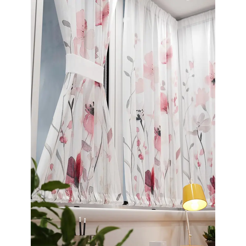 Фото 6 Тюль At home Базовая коллекция AT764210 на шторной ленте 140x100 см цвет белый Фото 6 Тюль At home Базовая коллекция AT764210 на шторной ленте 140x100 см цвет белый