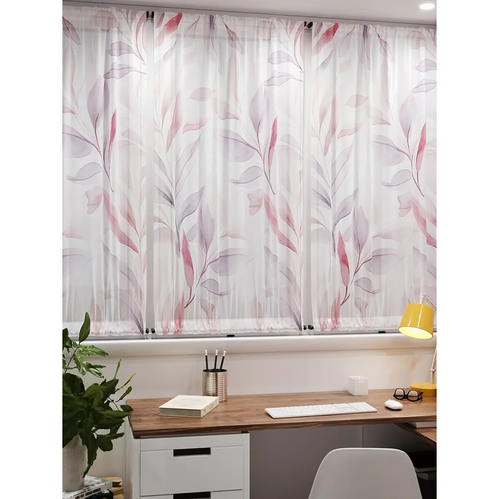 Фото 7 Тюль At home Базовая коллекция AT764197 на шторной ленте 140x100 см цвет белый Фото 7 Тюль At home Базовая коллекция AT764197 на шторной ленте 140x100 см цвет белый