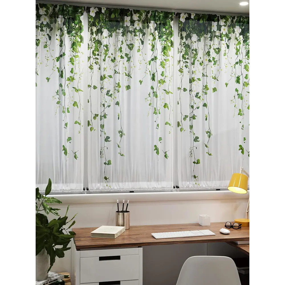 Фото 7 Тюль At home Базовая коллекция AT764182 на шторной ленте 140x100 см цвет белый Фото 7 Тюль At home Базовая коллекция AT764182 на шторной ленте 140x100 см цвет белый
