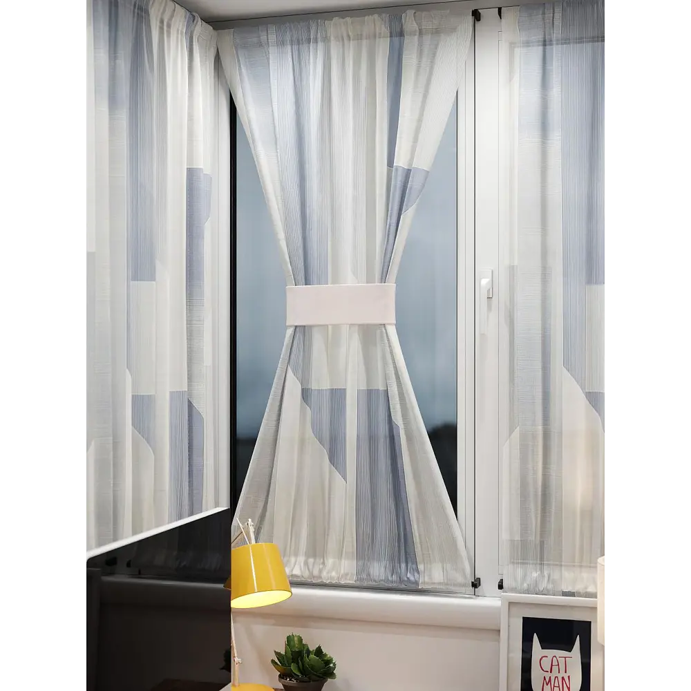 Фото 9 Тюль At home Базовая коллекция AT764175 на шторной ленте 140x100 см цвет бежевый Фото 9 Тюль At home Базовая коллекция AT764175 на шторной ленте 140x100 см цвет бежевый
