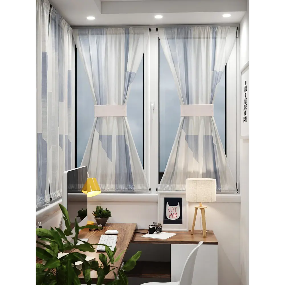 Фото 8 Тюль At home Базовая коллекция AT764175 на шторной ленте 140x100 см цвет бежевый Фото 8 Тюль At home Базовая коллекция AT764175 на шторной ленте 140x100 см цвет бежевый