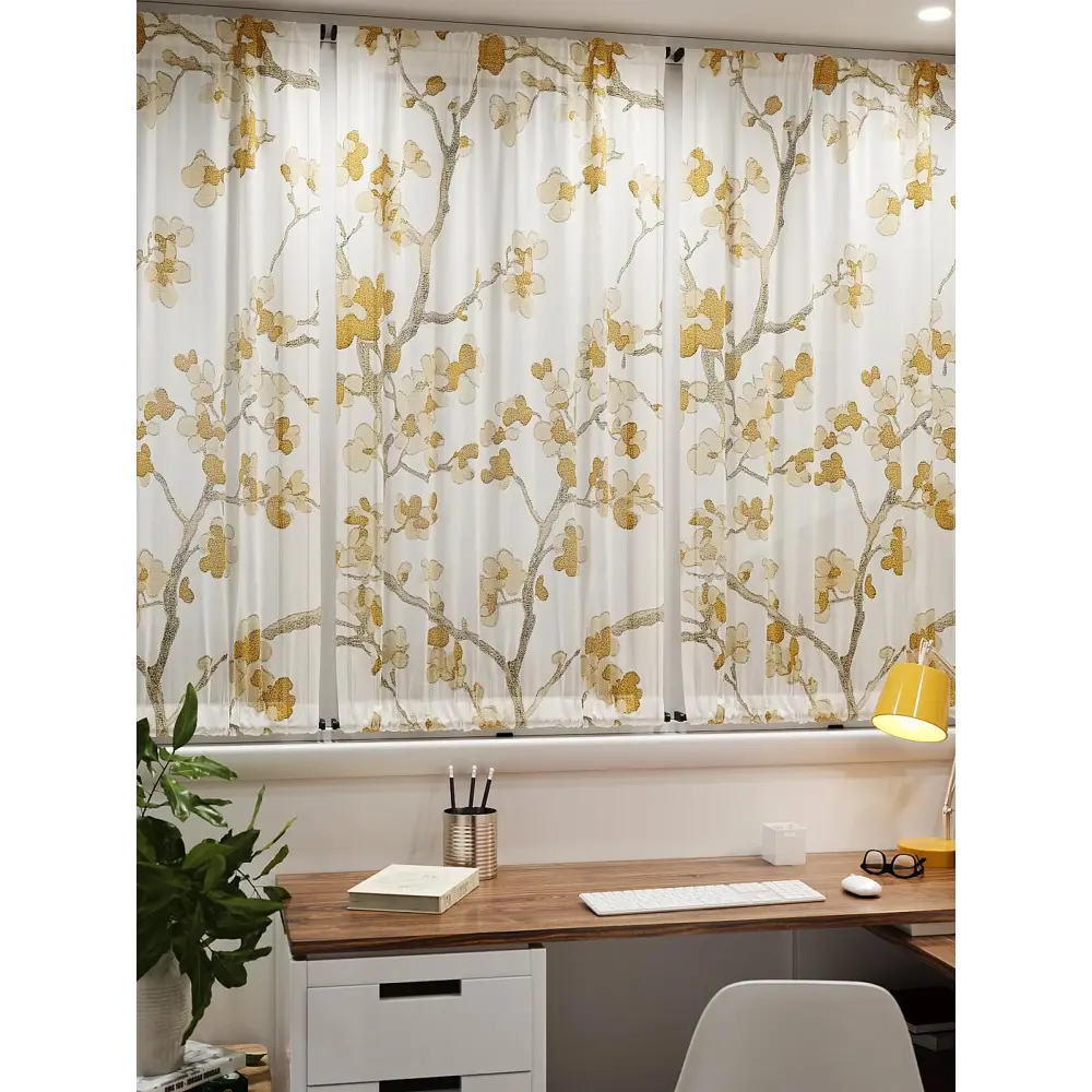 Фото 7 Тюль At home Базовая коллекция AT764166 на шторной ленте 140x100 см цвет бежевый Фото 7 Тюль At home Базовая коллекция AT764166 на шторной ленте 140x100 см цвет бежевый