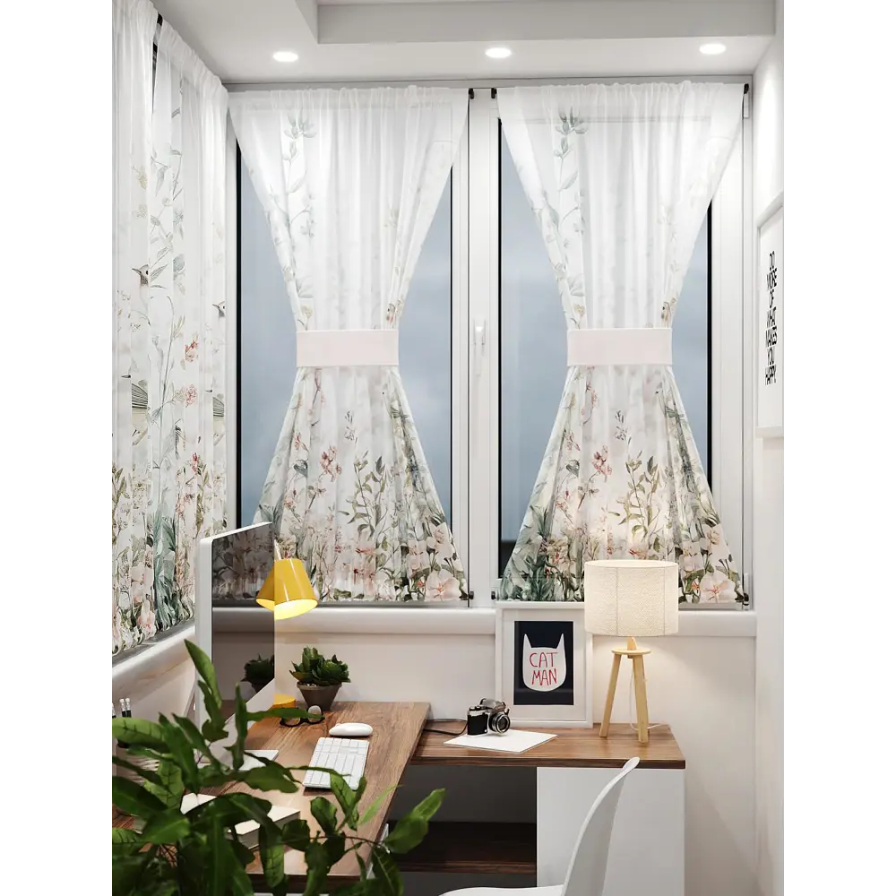 Фото 8 Тюль At home Базовая коллекция AT764147 на шторной ленте 140x100 см цвет бежевый Фото 8 Тюль At home Базовая коллекция AT764147 на шторной ленте 140x100 см цвет бежевый