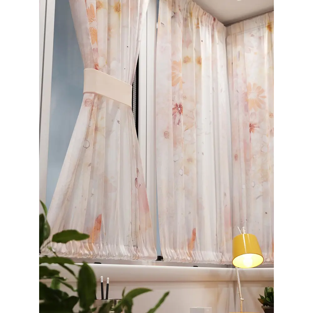 Фото 6 Тюль At home Базовая коллекция AT764144 на шторной ленте 140x100 см цвет бежевый Фото 6 Тюль At home Базовая коллекция AT764144 на шторной ленте 140x100 см цвет бежевый