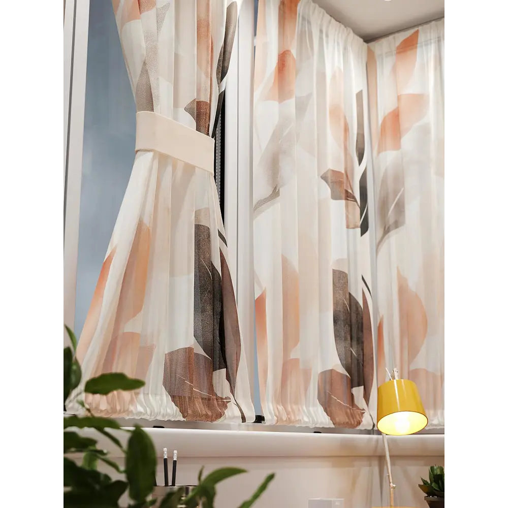 Фото 6 Тюль At home Базовая коллекция AT764139 на шторной ленте 140x100 см цвет бежевый Фото 6 Тюль At home Базовая коллекция AT764139 на шторной ленте 140x100 см цвет бежевый