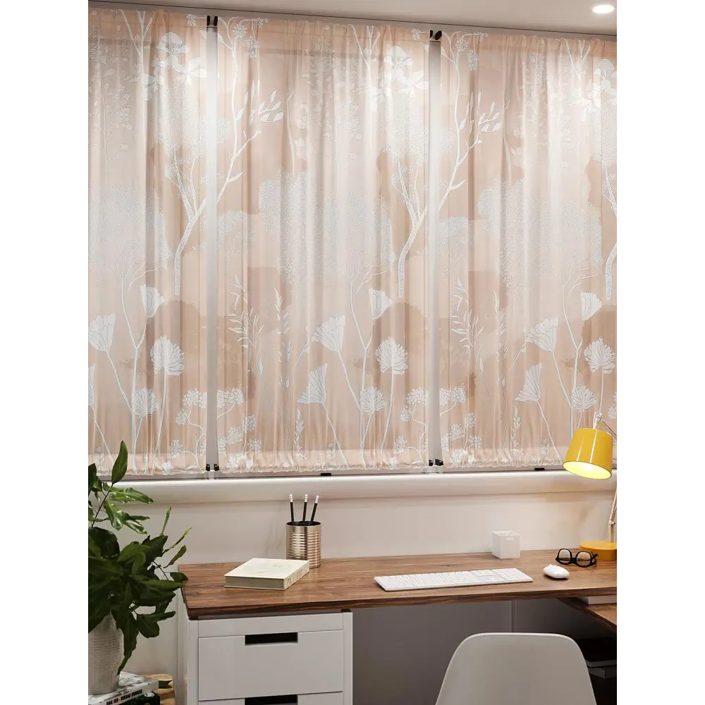 Фото 7 Тюль At home Базовая коллекция AT764136 на шторной ленте 140x100 см цвет бежевый Фото 7 Тюль At home Базовая коллекция AT764136 на шторной ленте 140x100 см цвет бежевый