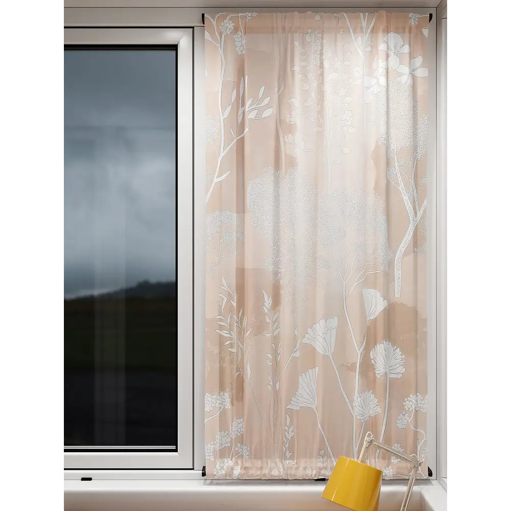 Фото 5 Тюль At home Базовая коллекция AT764136 на шторной ленте 140x100 см цвет бежевый Фото 5 Тюль At home Базовая коллекция AT764136 на шторной ленте 140x100 см цвет бежевый
