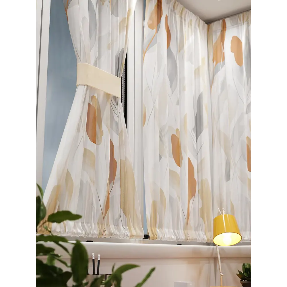 Фото 6 Тюль At home Базовая коллекция AT764135 на шторной ленте 140x100 см цвет желтый Фото 6 Тюль At home Базовая коллекция AT764135 на шторной ленте 140x100 см цвет желтый