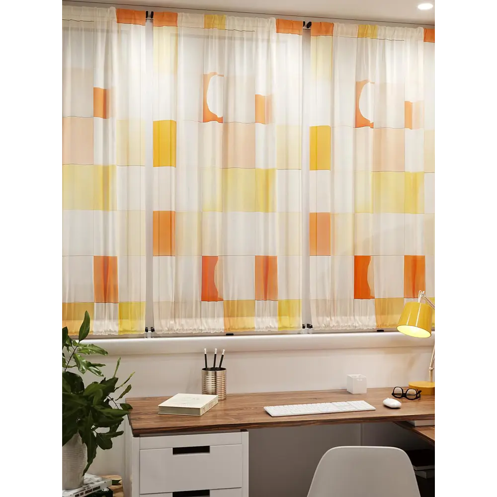 Фото 7 Тюль At home Базовая коллекция AT764131 на шторной ленте 140x100 см цвет бежевый Фото 7 Тюль At home Базовая коллекция AT764131 на шторной ленте 140x100 см цвет бежевый