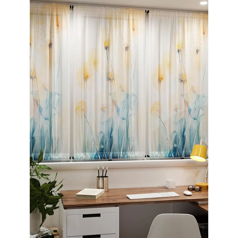 Фото 7 Тюль At home Базовая коллекция AT764114 на шторной ленте 140x100 см цвет бежевый Фото 7 Тюль At home Базовая коллекция AT764114 на шторной ленте 140x100 см цвет бежевый