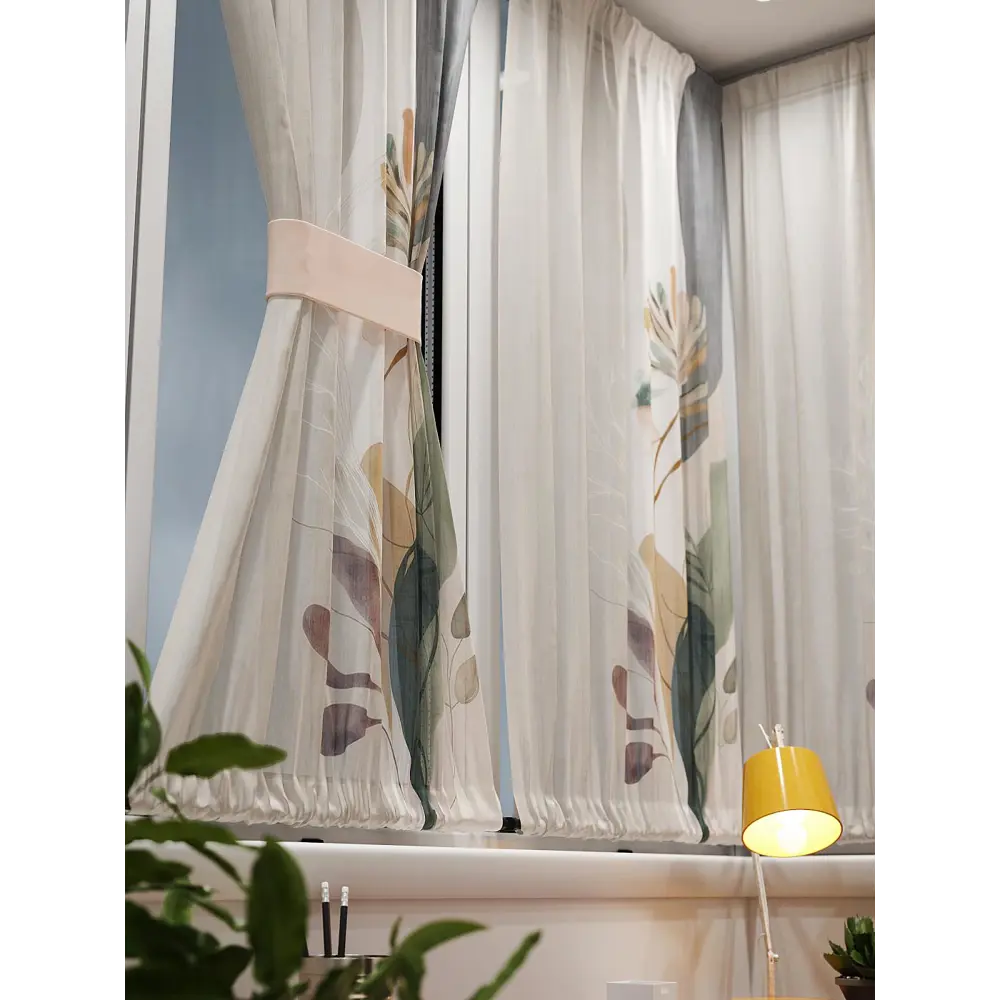 Фото 6 Тюль At home Базовая коллекция AT764117 на шторной ленте 140x100 см цвет бежевый Фото 6 Тюль At home Базовая коллекция AT764117 на шторной ленте 140x100 см цвет бежевый
