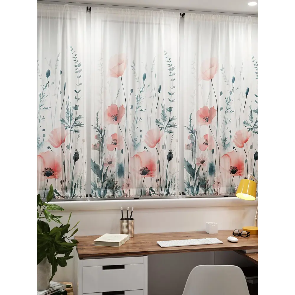 Фото 7 Тюль At home Базовая коллекция AT764129 на шторной ленте 140x100 см цвет белый Фото 7 Тюль At home Базовая коллекция AT764129 на шторной ленте 140x100 см цвет белый