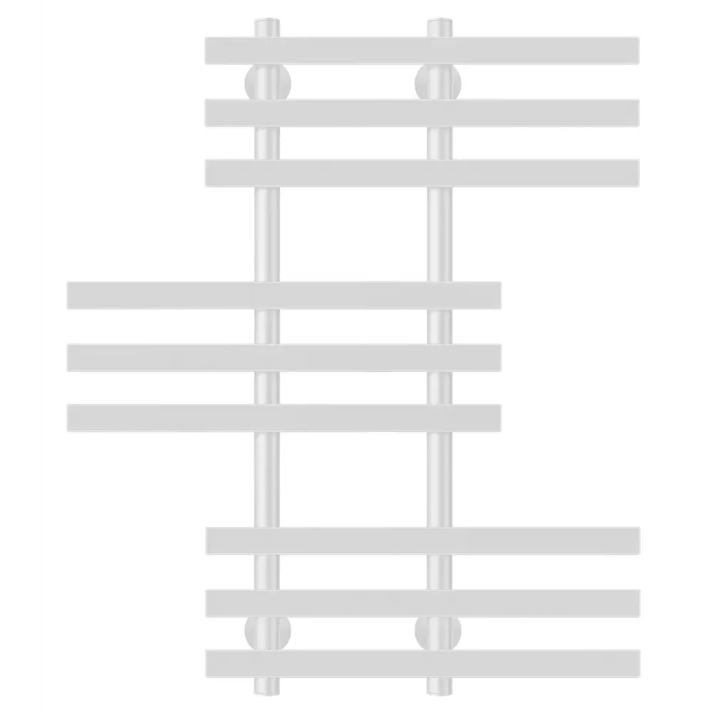 Фото Полотенцесушитель водяной лесенка Secado Понтида 6 800x500 мм универсальная подводка нержавеющая сталь цвет белый матовый Фото Полотенцесушитель водяной лесенка Secado Понтида 6 800x500 мм универсальная подводка нержавеющая сталь цвет белый матовый