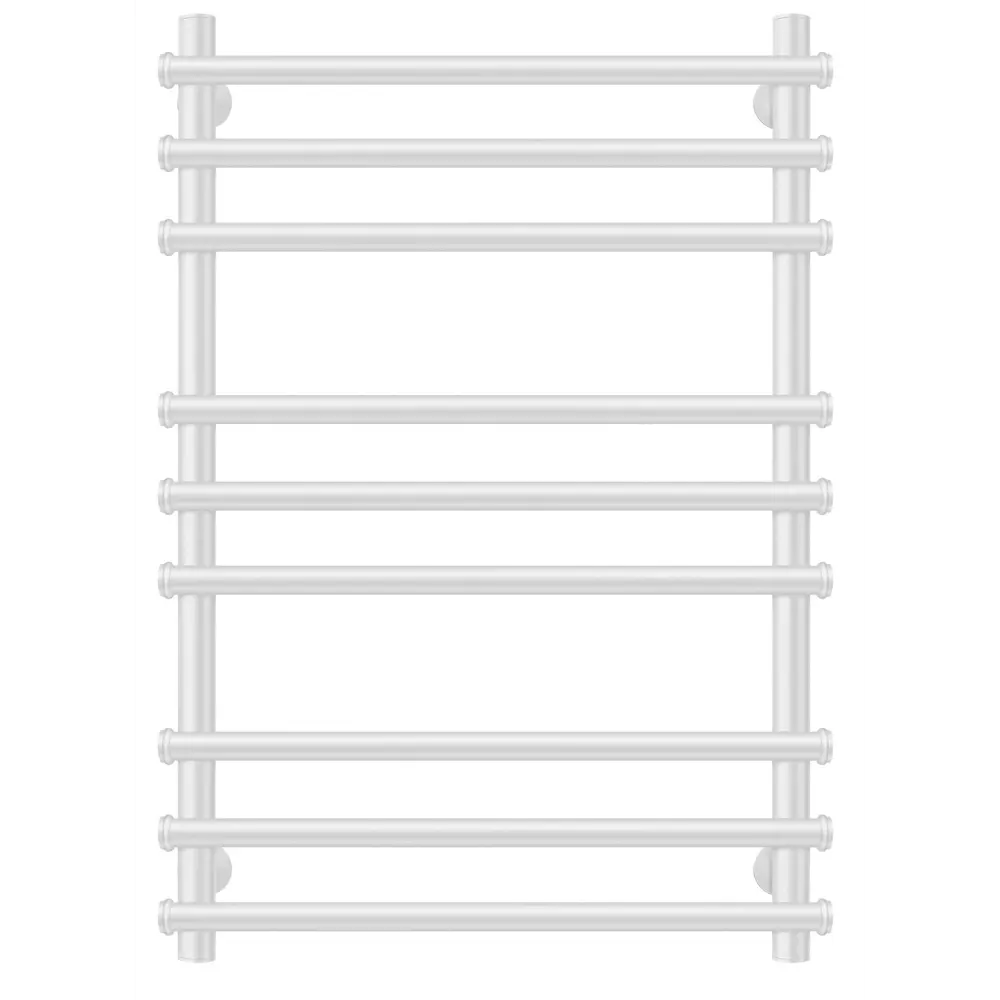 Фото Полотенцесушитель водяной лесенка Secado Турин плюс 800x600 мм универсальная подводка нержавеющая сталь цвет белый матовый